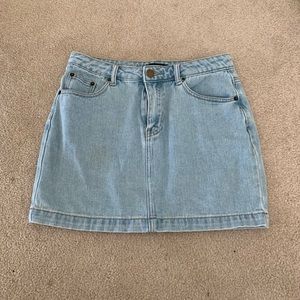 Forever 21 Denim Mini Skirt - Size Large (Runs small)